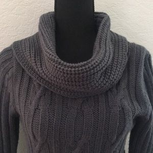 Sz S grey-blue knit sweater.